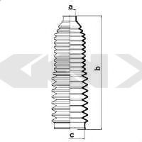 Пыльник рулевой рейки GKN-SPIDAN 83657