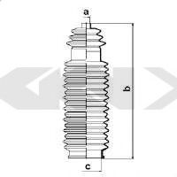 Пыльник рулевой рейки GKN-SPIDAN 83658