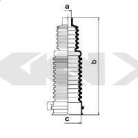 Пыльник рулевой рейки GKN-SPIDAN 83675