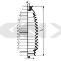 Пыльник рулевой рейки GKN-SPIDAN 83678