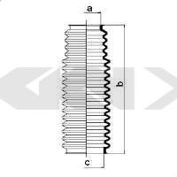 Пыльник рулевой рейки GKN-SPIDAN 83683