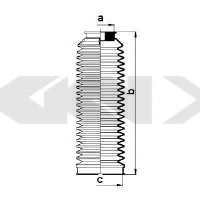 Пыльник рулевой рейки GKN-SPIDAN 83684