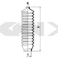 Пыльник рулевой рейки GKN-SPIDAN 83703