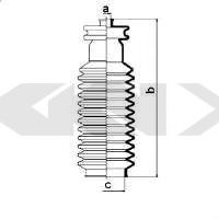 Пыльник рулевой рейки GKN-SPIDAN 83716