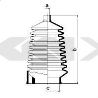 Пыльник рулевой рейки GKN-SPIDAN 83724