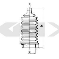 Пыльник рулевой рейки GKN-SPIDAN 83725