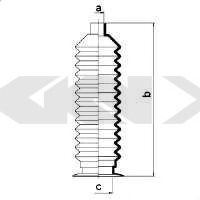 Пыльник рулевой рейки GKN-SPIDAN 83738