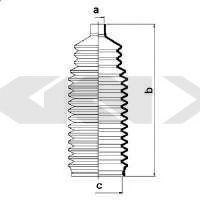 Пыльник рулевой рейки GKN-SPIDAN 83742