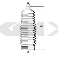 Пыльник рулевой рейки GKN-SPIDAN 83743