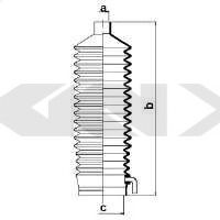 Пыльник рулевой рейки GKN-SPIDAN 83744