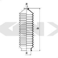 Пыльник рулевой рейки GKN-SPIDAN 83746