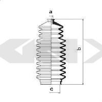 Пыльник рулевой рейки GKN-SPIDAN 83748
