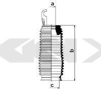 Пыльник рулевой рейки GKN-SPIDAN 83758