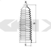 Пыльник рулевой рейки GKN-SPIDAN 83782