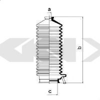 Пыльник рулевой рейки GKN-SPIDAN 83792
