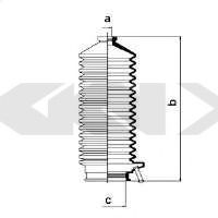Пыльник рулевой рейки GKN-SPIDAN 83793