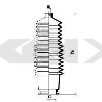 Пыльник рулевой рейки GKN-SPIDAN 83798