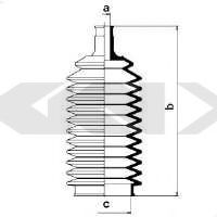Пыльник рулевой рейки GKN-SPIDAN 83806