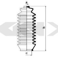 Пыльник рулевой рейки GKN-SPIDAN 83814
