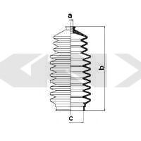 Пыльник рулевой рейки GKN-SPIDAN 83816