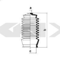 Пыльник рулевой рейки GKN-SPIDAN 83826