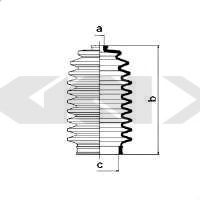 Пыльник рулевой рейки GKN-SPIDAN 83830