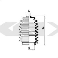 Пыльник рулевой рейки GKN-SPIDAN 83831