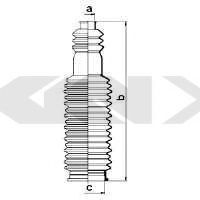 Пыльник рулевой рейки GKN-SPIDAN 83838