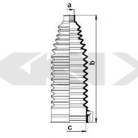 Пыльник рулевой рейки GKN-SPIDAN 83843