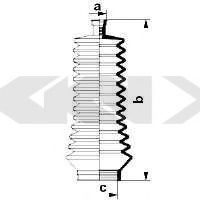 Пыльник рулевой рейки GKN-SPIDAN 83847