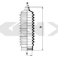 Пыльник рулевой рейки GKN-SPIDAN 83854
