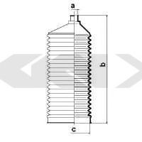 Пыльник рулевой рейки GKN-SPIDAN 83855