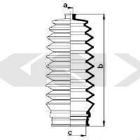 Пыльник рулевой рейки GKN-SPIDAN 83862