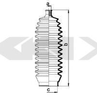 Пыльник рулевой рейки GKN-SPIDAN 83868