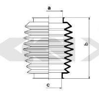 Пыльник рулевой рейки GKN-SPIDAN 83870