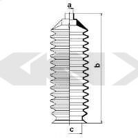 Пыльник рулевой рейки GKN-SPIDAN 83876