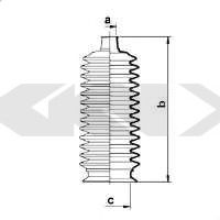 Пыльник рулевой рейки GKN-SPIDAN 83877