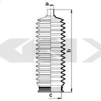 Пыльник рулевой рейки GKN-SPIDAN 83887