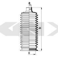 Пыльник рулевой рейки GKN-SPIDAN 83889