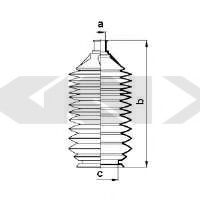 Пыльник рулевой рейки GKN-SPIDAN 83895