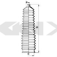 Пыльник рулевой рейки GKN-SPIDAN 83901