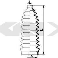 Пыльник рулевой рейки GKN-SPIDAN 83909