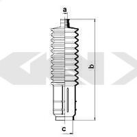 Пыльник рулевой рейки GKN-SPIDAN 83915