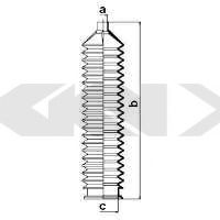 Пыльник рулевой рейки GKN-SPIDAN 83919