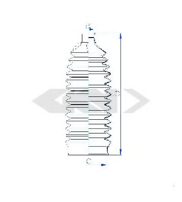 Пыльник рулевой рейки GKN-SPIDAN 83931