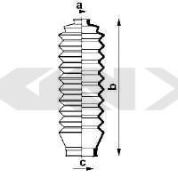Пыльник рулевой рейки GKN-SPIDAN 83934