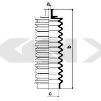 Пыльник рулевой рейки GKN-SPIDAN 83936
