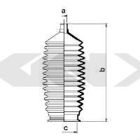 Пыльник рулевой рейки GKN-SPIDAN 83943