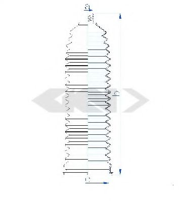 Пыльник рулевой рейки GKN-SPIDAN 83970