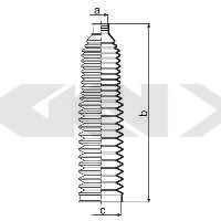 Пыльник рулевой рейки GKN-SPIDAN 83987